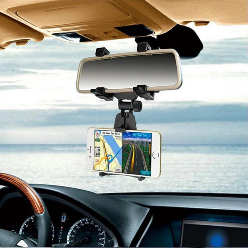 Soporte para Teléfono en Espejo Retrovisor del Auto